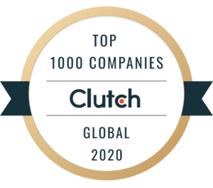 Badge for the Clutch.co Top 1000 Companies Global 2020