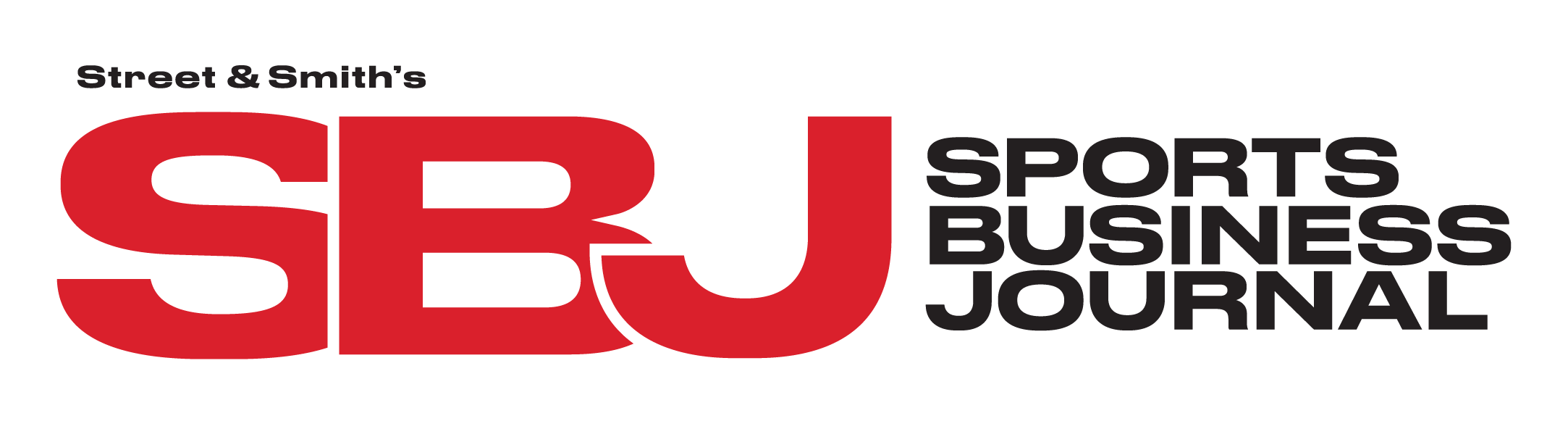 the Sports Business Journal logo with three large red letters, SBJ, and Sports Business Journal in black text next to it.